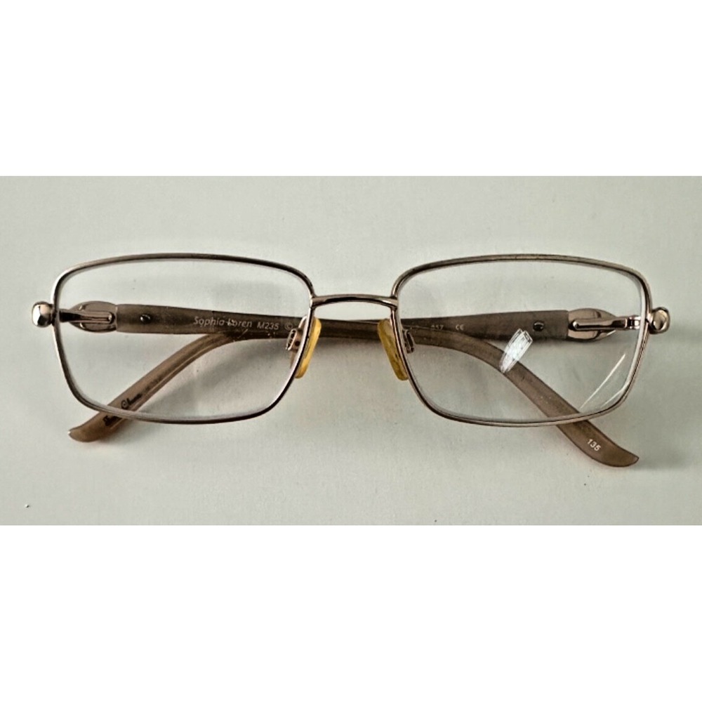 Sophia Loren Glasses Frames Pink Gold Tone M235 Vintage Frames ONLY